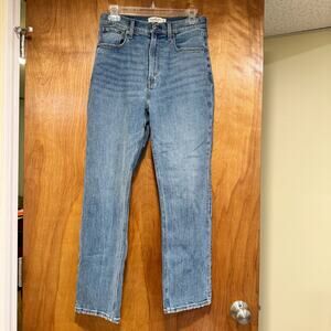 Abercrombie & Fitch Curve Love Ankle Straight Ultra High Rise Jeans Size 27/4